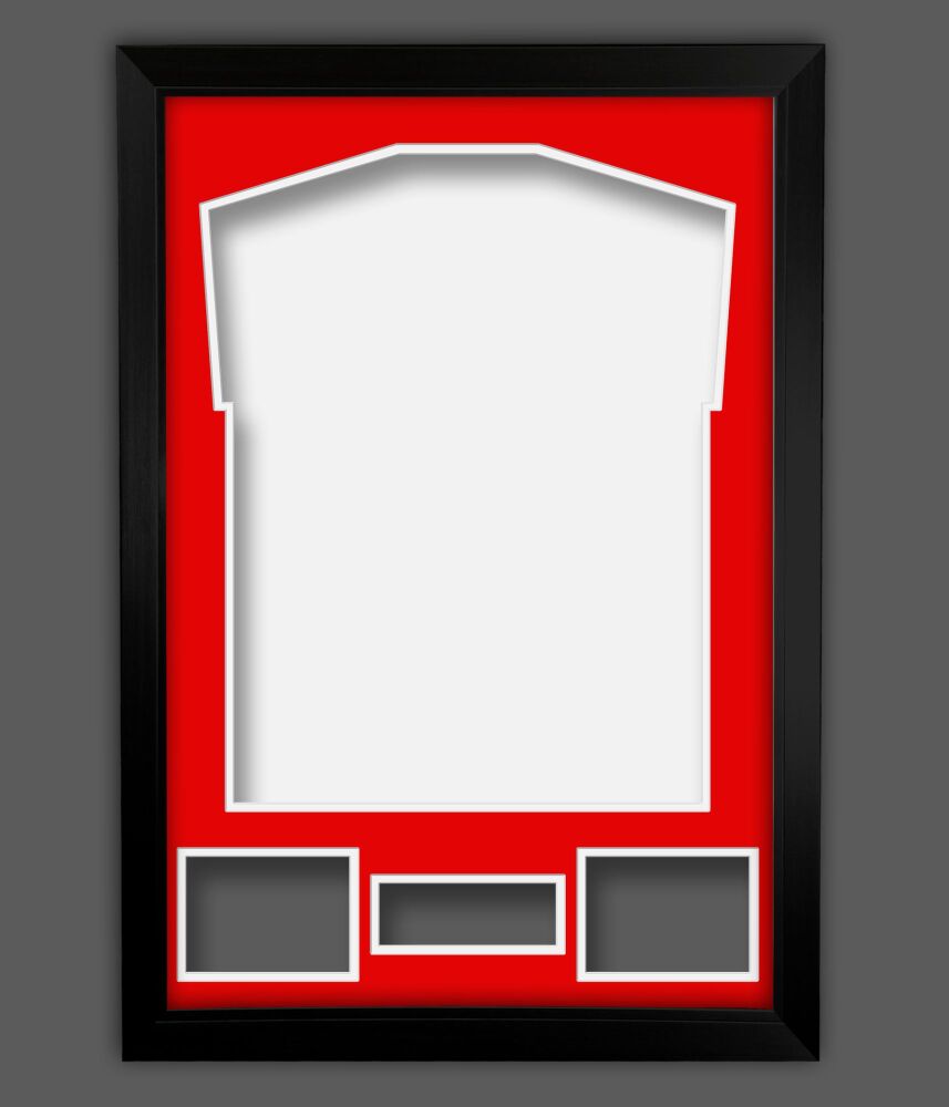 Diy Red On White Double Mounted Frame