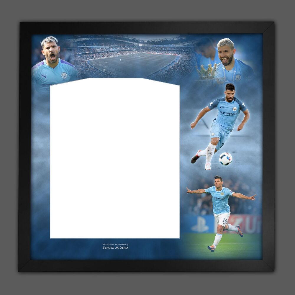 Sergio Aguero Diy Shirt Picture Mount Frame.