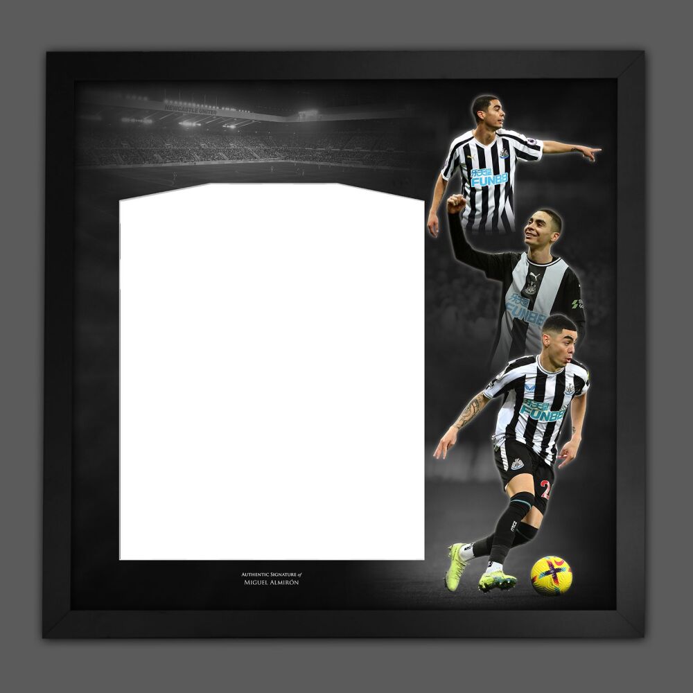 Miguel Almiron Newcastle United  Diy Shirt Picture Mount Frame.