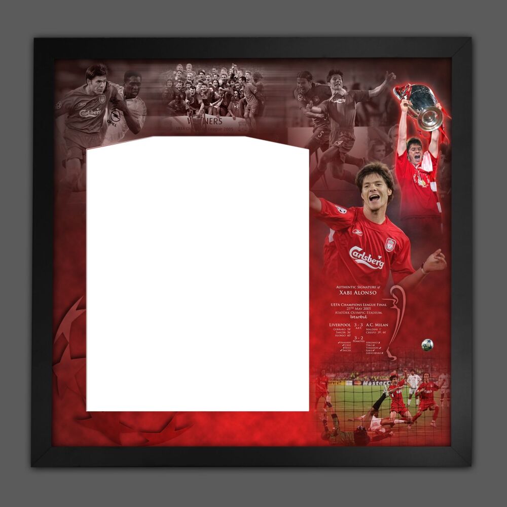 Xabi Alonso Liverpool FC Diy Shirt Picture Mount Frame.