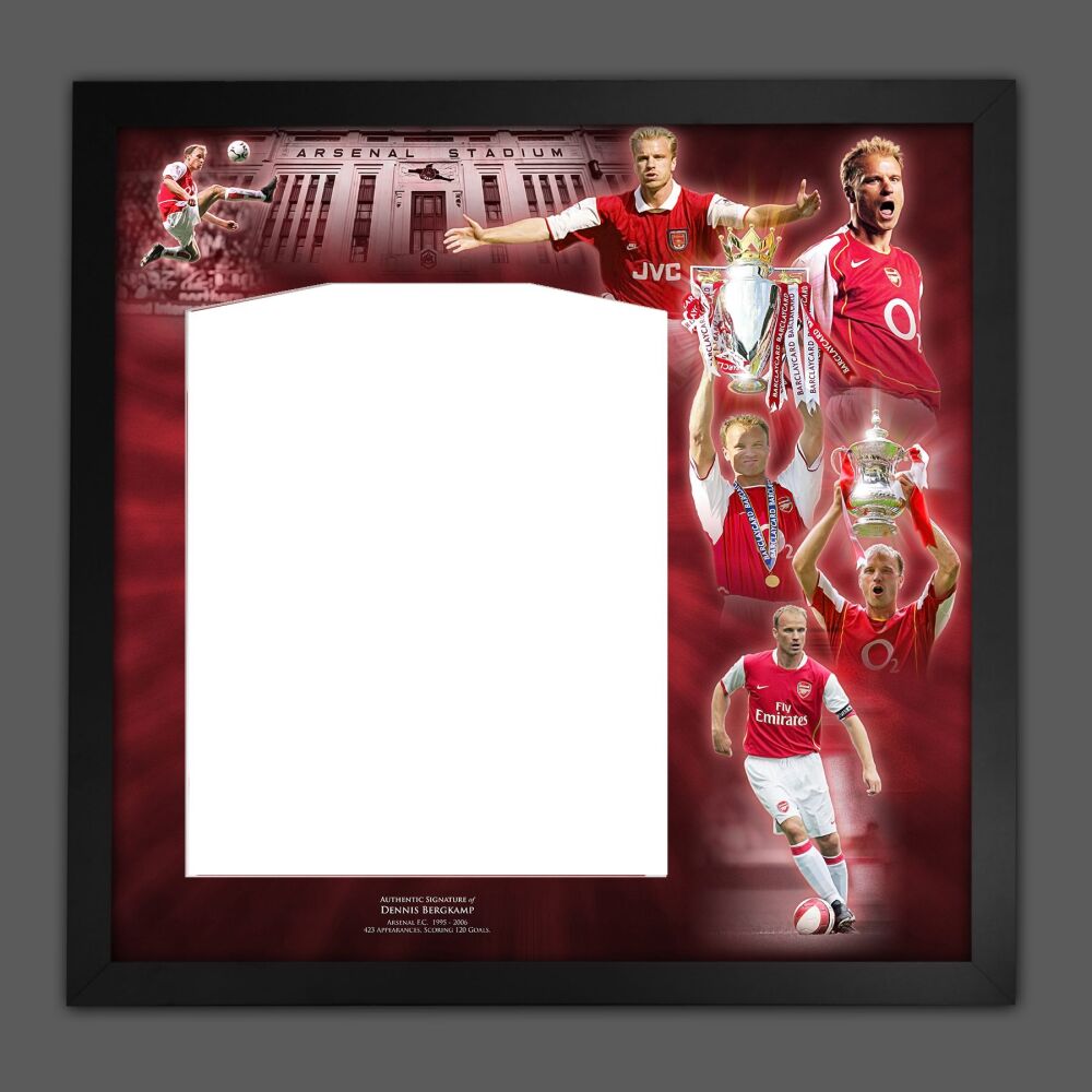 Dennis Bergkamp Arsenal Diy Shirt Picture Mount Frame.