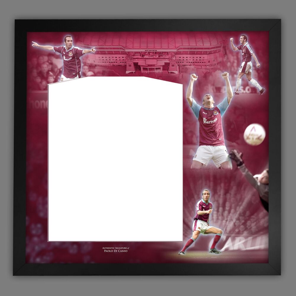 Paolo Di Canio West Ham United Diy Shirt Picture Mount Frame.