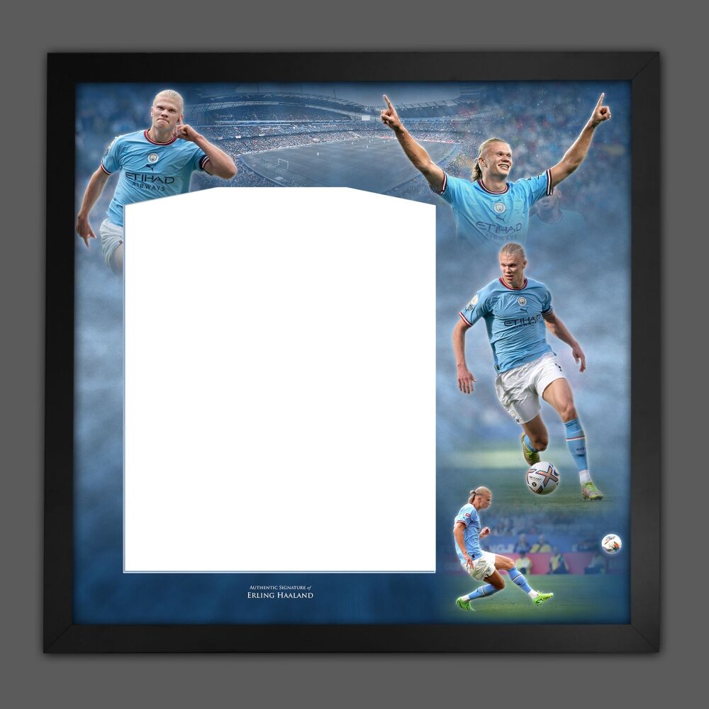 Erling Haaland  Manchester City Diy Shirt Picture Mount Frame.
