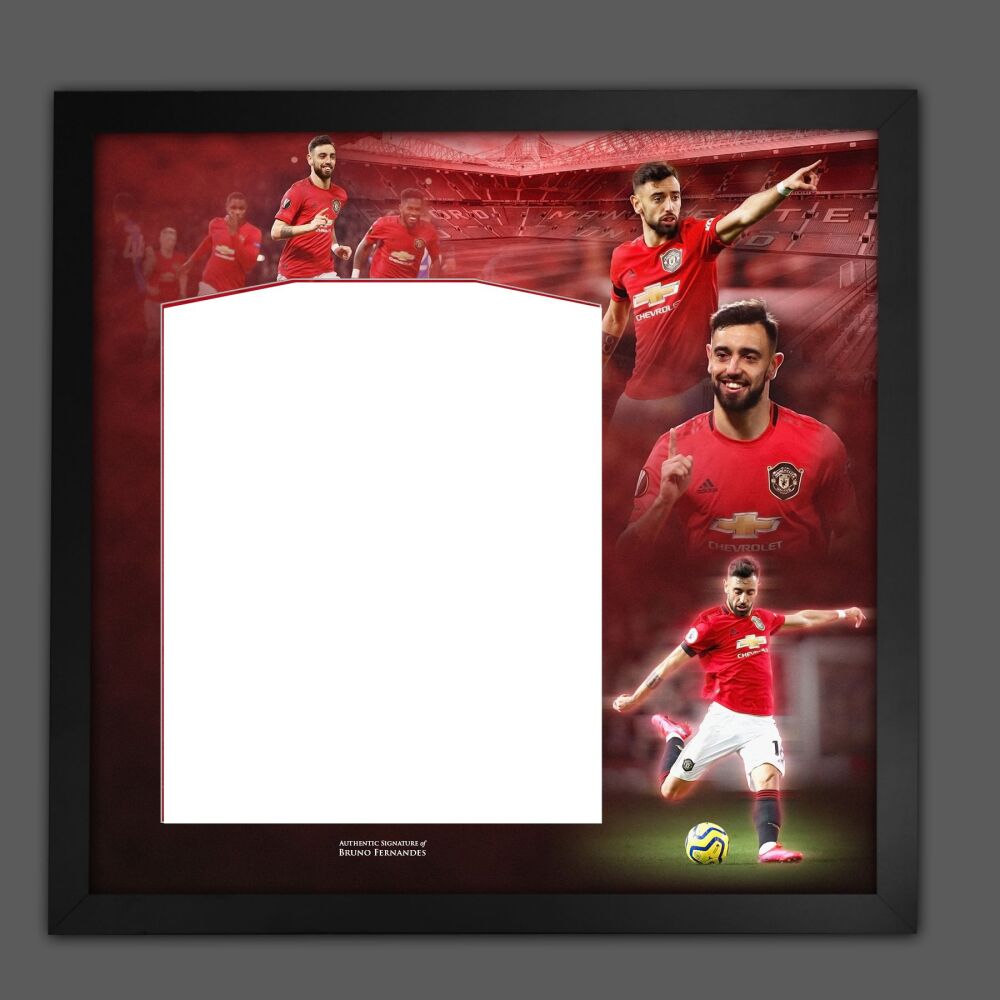 Bruno Fernandes  Manchester City Diy Shirt Picture Mount Frame.