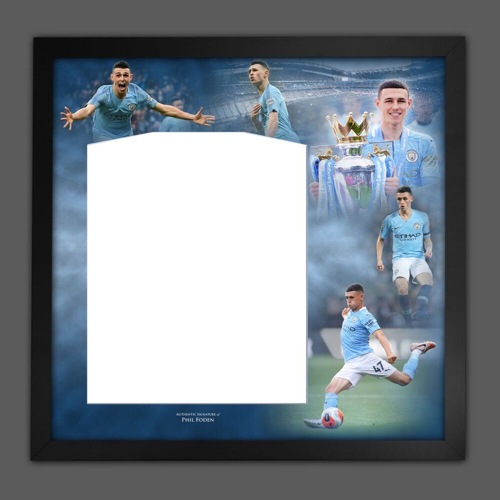 Phil Foden Manchester City Diy Shirt Picture Mount Frame.