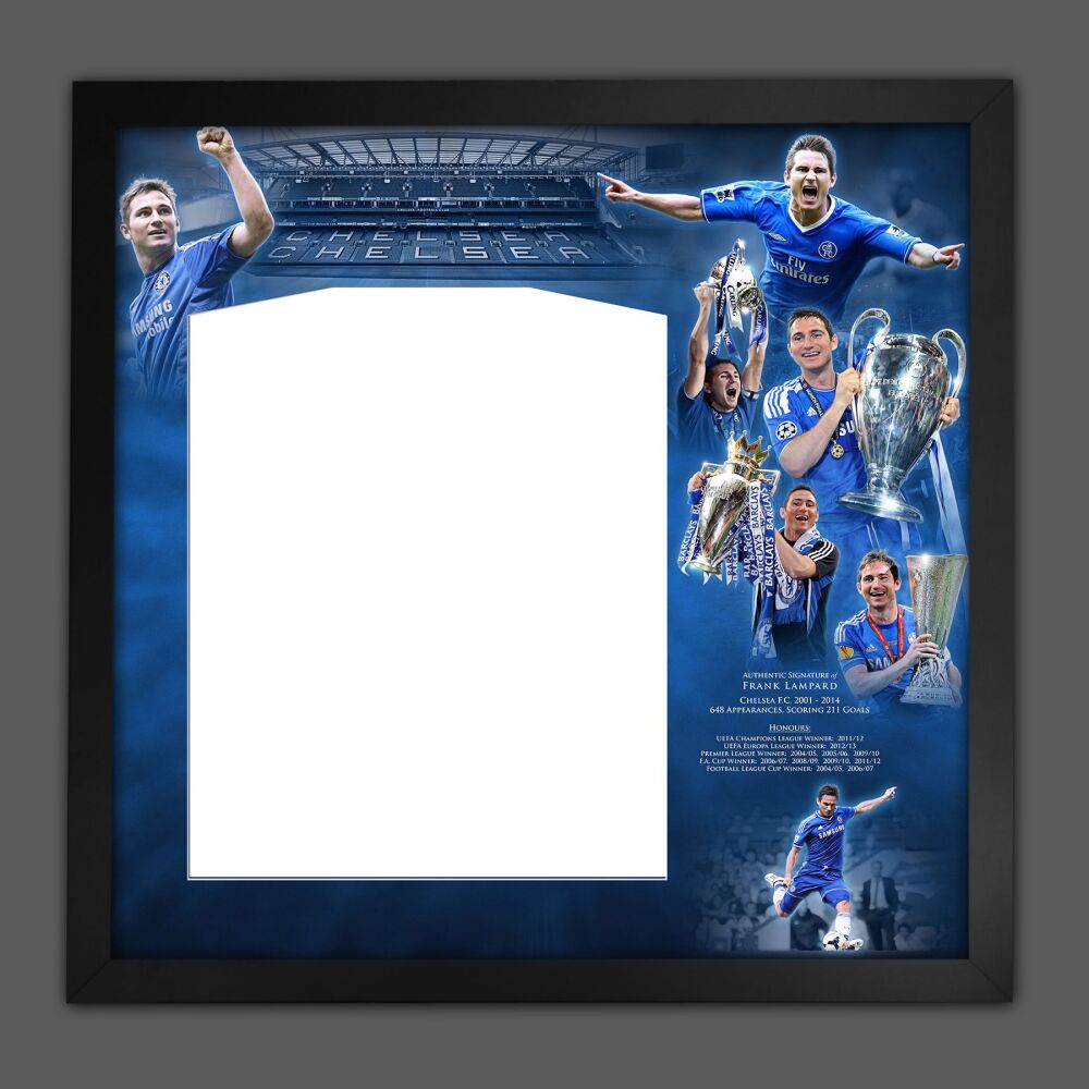 Frank Lampard Chelsea  Fc Diy Shirt Picture Mount Frame.