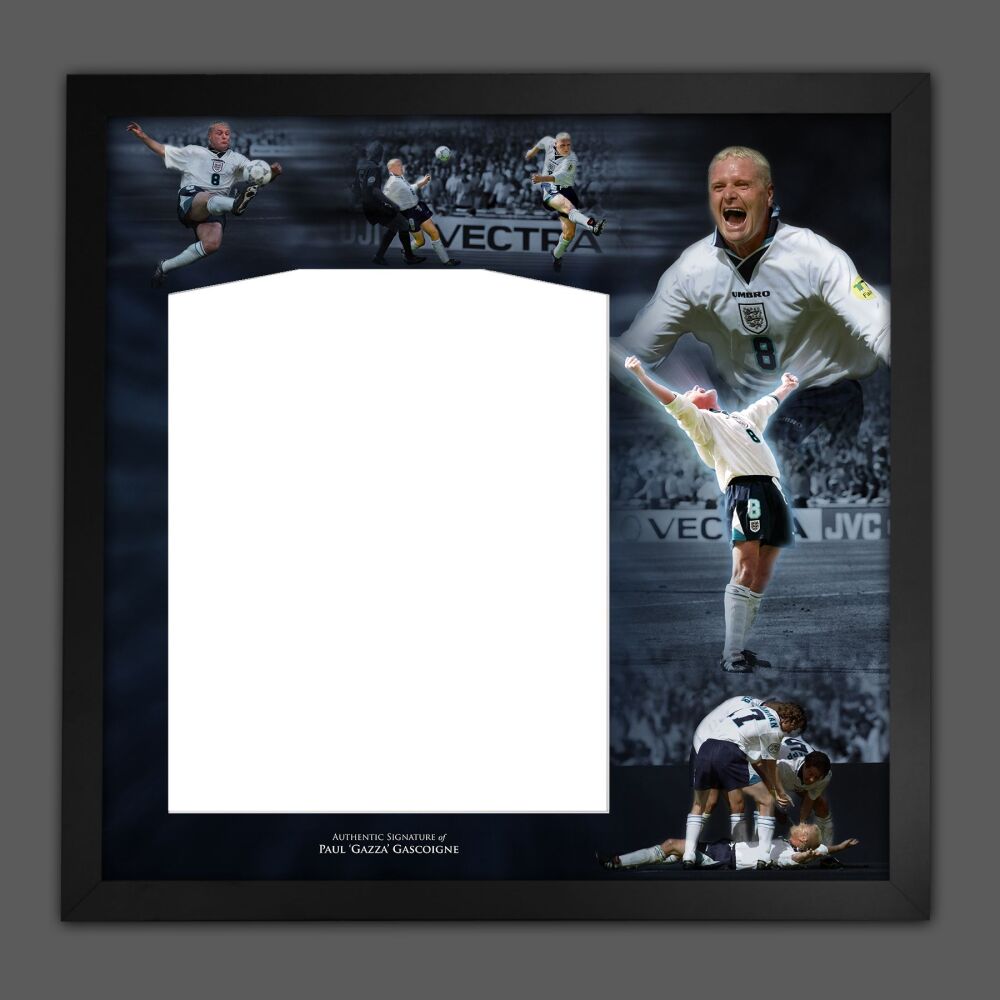 Paul Gascoigne England 1996 Diy Shirt Picture Mount Frame.