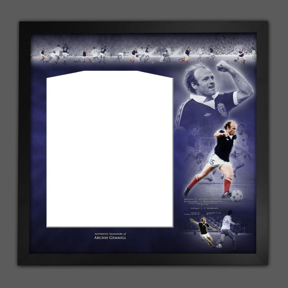 Archie Gemmill Scotland Diy Shirt Picture Mount Frame.