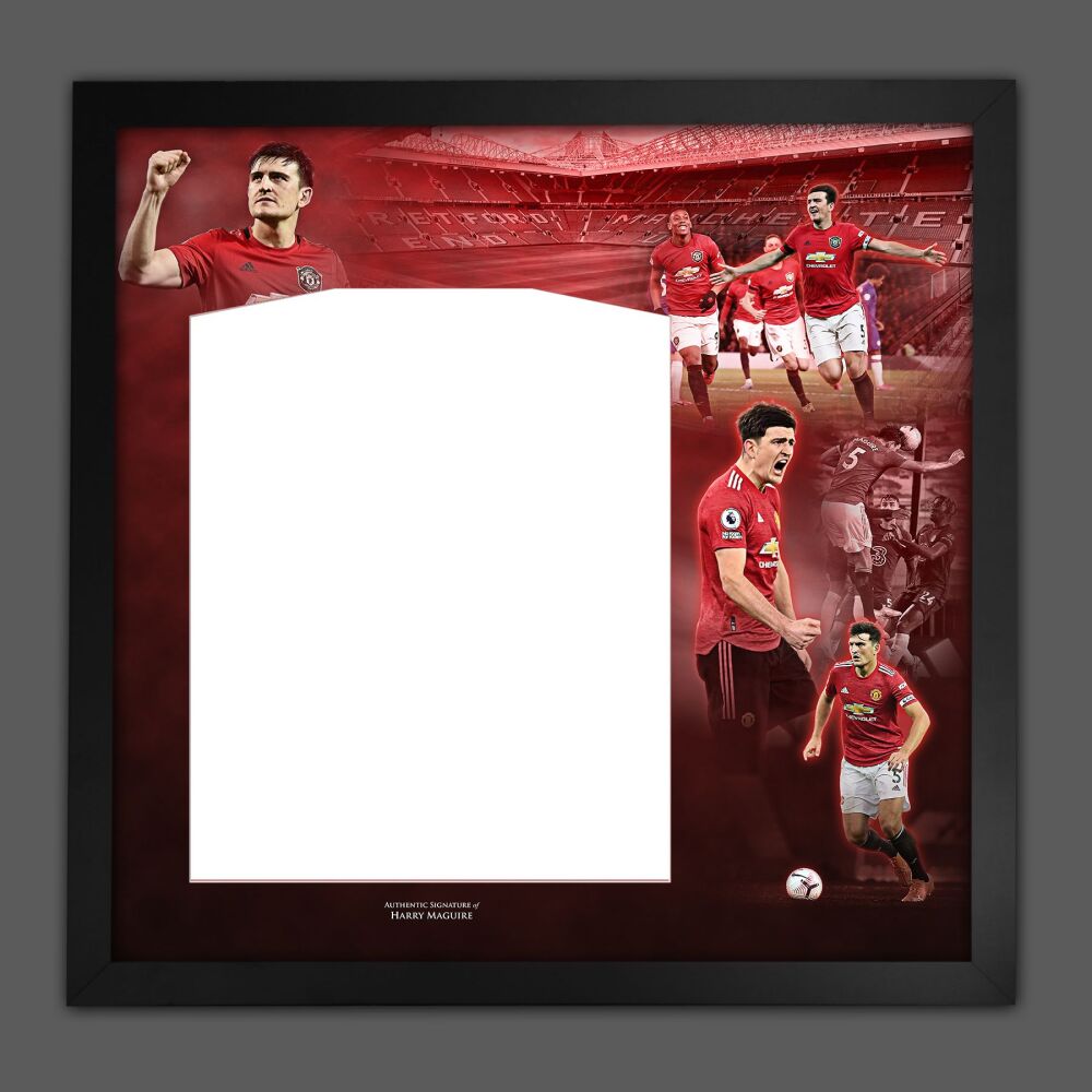 Harry Maguire Manchester United Diy Shirt Picture Mount Frame.