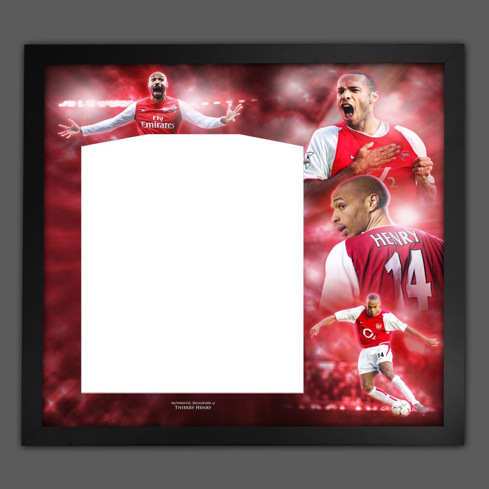 Thierry Henry  Arsenal fc  Shirt Picture Mount Frame.