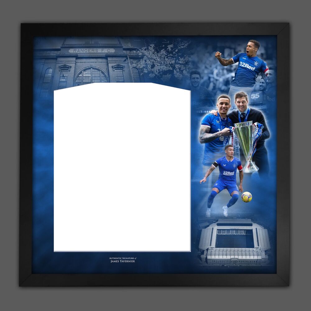 James Tavernier Rangers Fc Diy Shirt Picture Mount Frame.