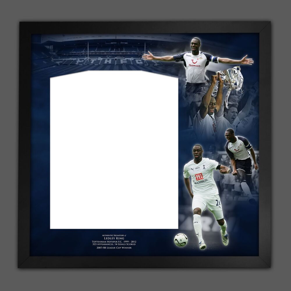 Ledley King Spurs Fc Diy Shirt Picture Mount Frame.