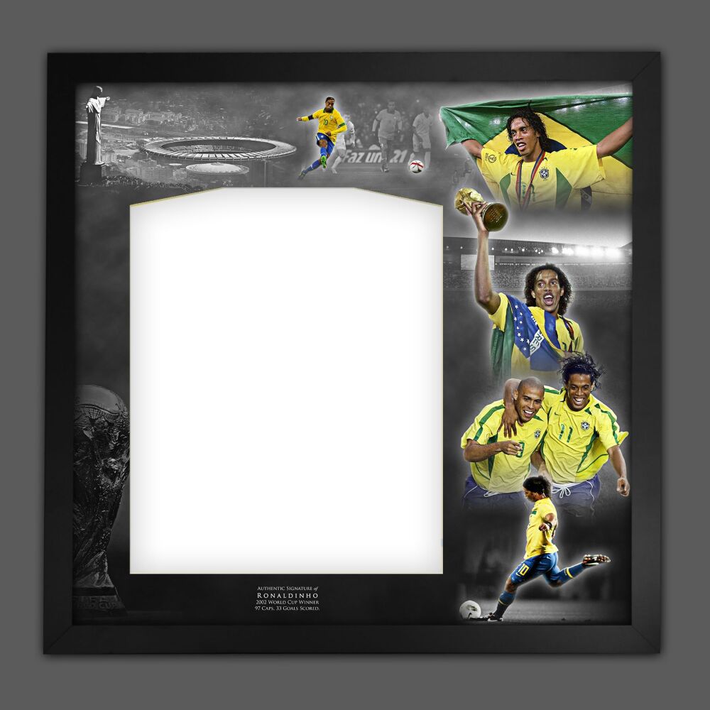 Ronaldinho Diy Shirt Picture Mount Frame.