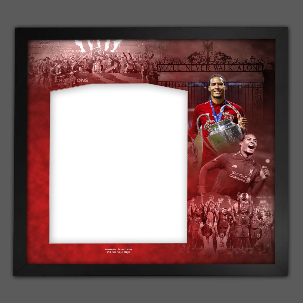 Virgil van Dijk Diy Shirt Picture Mount Frame.