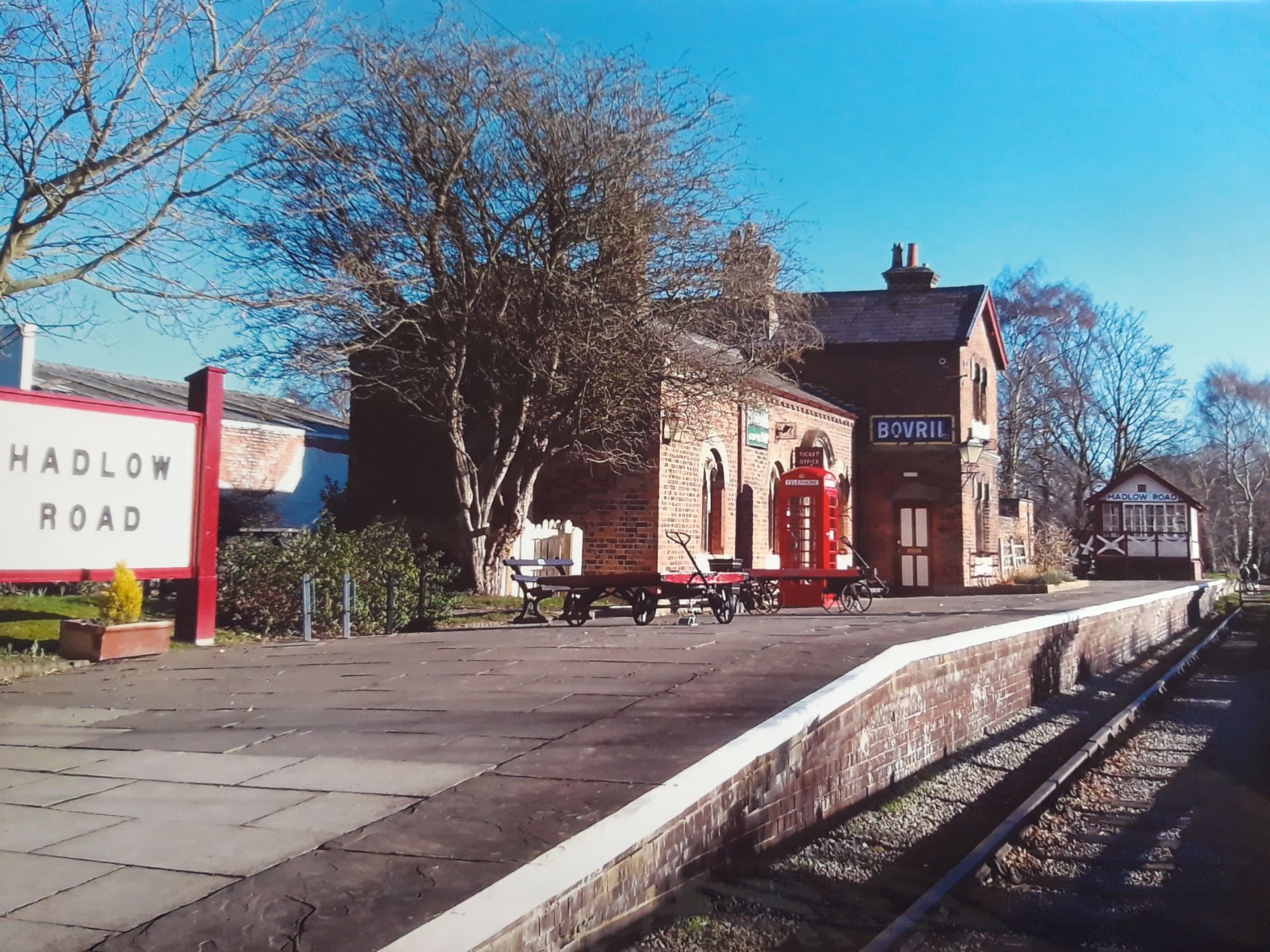 A photograph of Hadlow Station, Willaston Cheshire