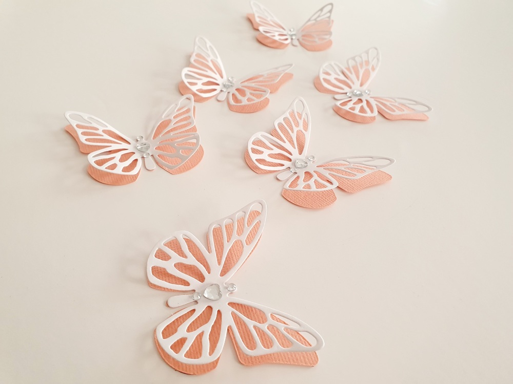 Pack Of 6 Handmade 3D Butterflies