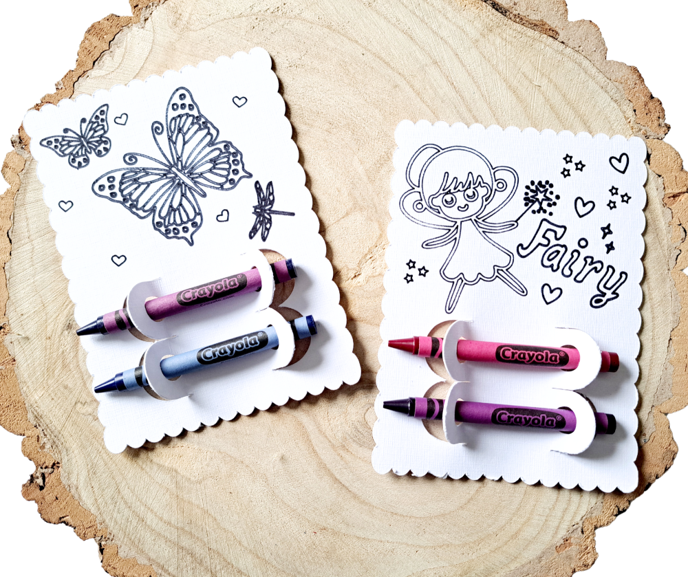 Butterfly & Fairy Colouring Cards