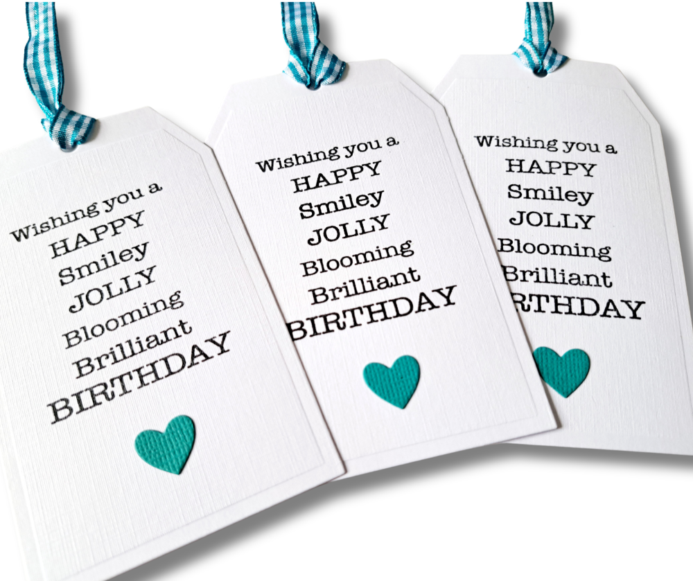 Have a blooming brilliant birthday gift tags