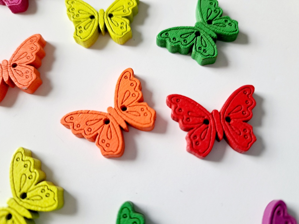 Pack of 10 Butterfly Buttons