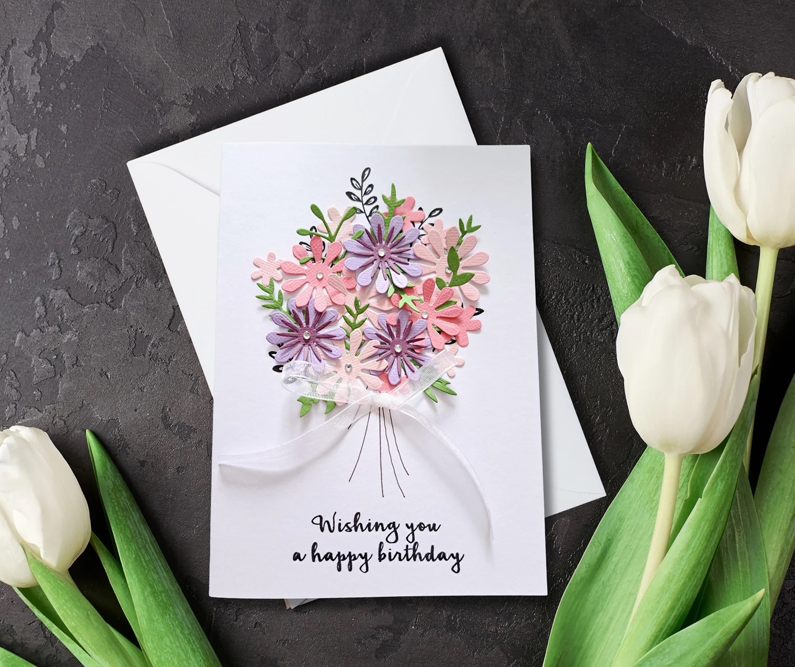 Handmade Floral Greetings Card