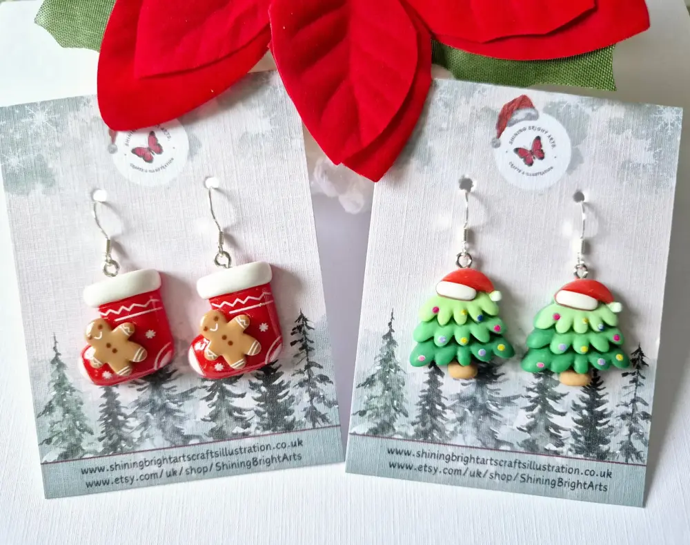 Christmas earrings