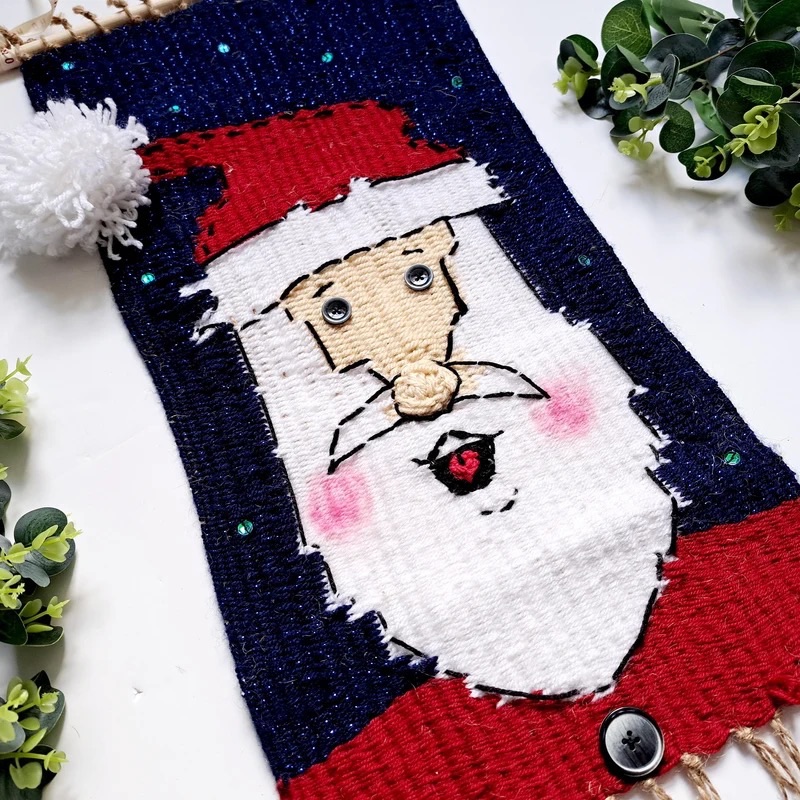 christmas wall weaving