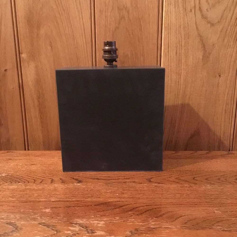 Solid, polished  black Welsh Slate Lamp. Extra Large (Ref L2278)