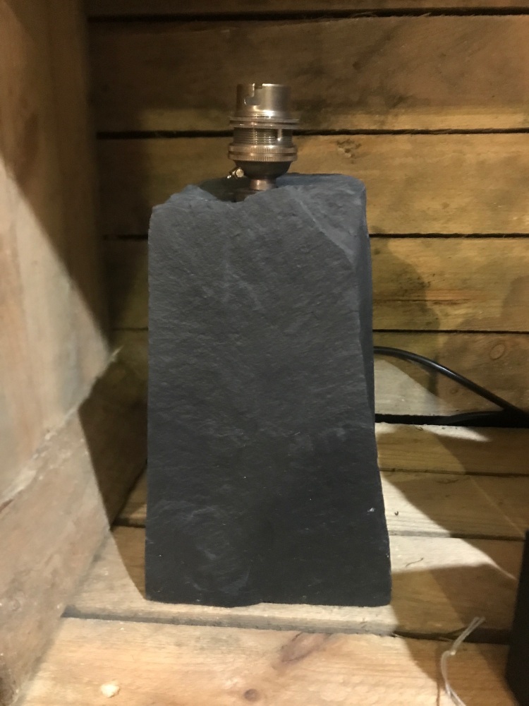 Natural black Welsh Slate.  20cm high  (ref L2386)