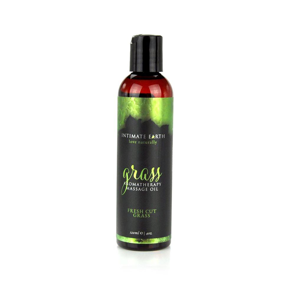 Intimate Earth Grass Aromatherapy Massage Oil - Fresh Cut Grass 120ml