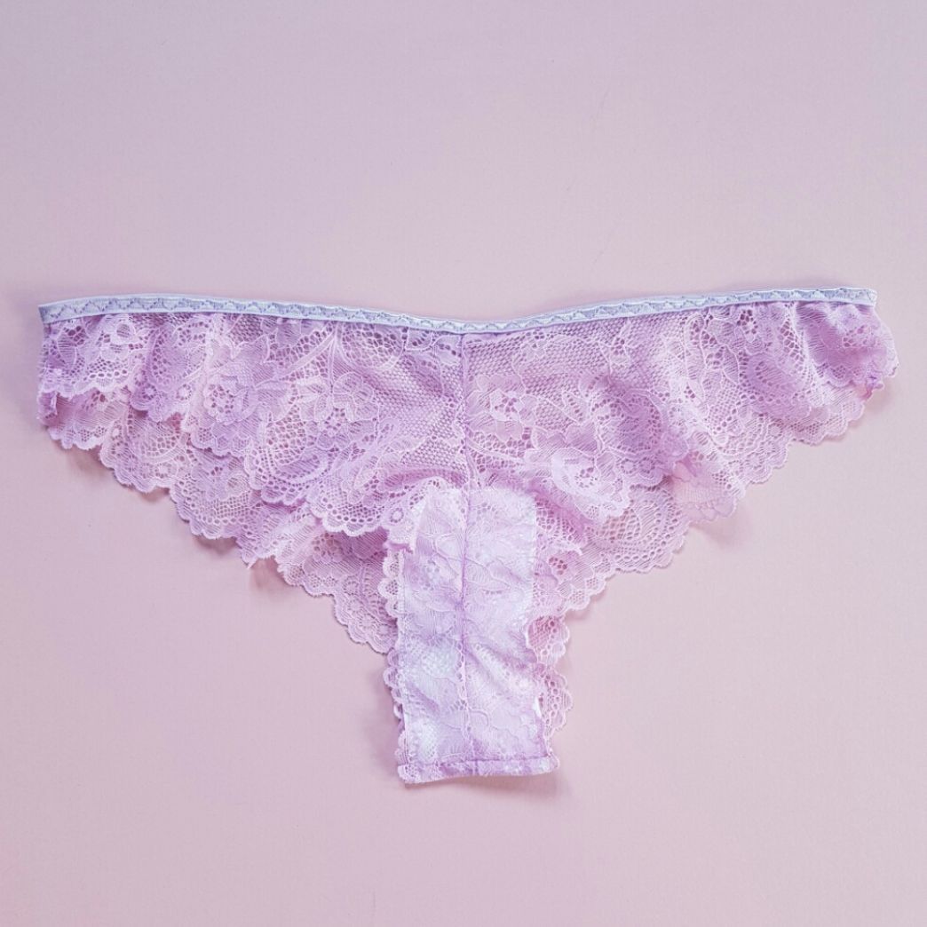 Odette Lilac Purple Floral Lace Knickers