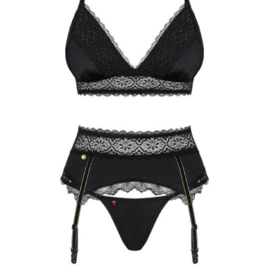 Obsessive - Lolitte 3 pcs set S/M - Black