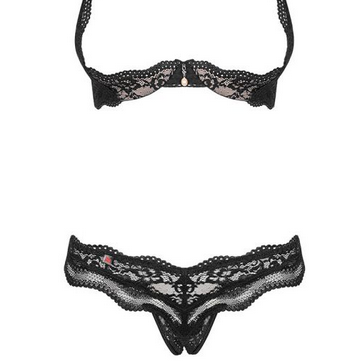 Obsessive - Luvae cupless set L/XL - Black