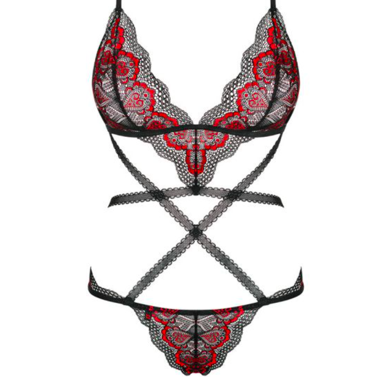 Obsessive - Megies teddy S/M - Black