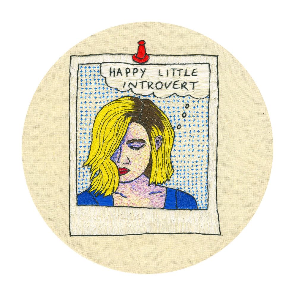 Happy Little Introvert Signed Limited Edition Fine Art Giclée Print, 10in x 10in £30.00, 16in x 16in £60.00 