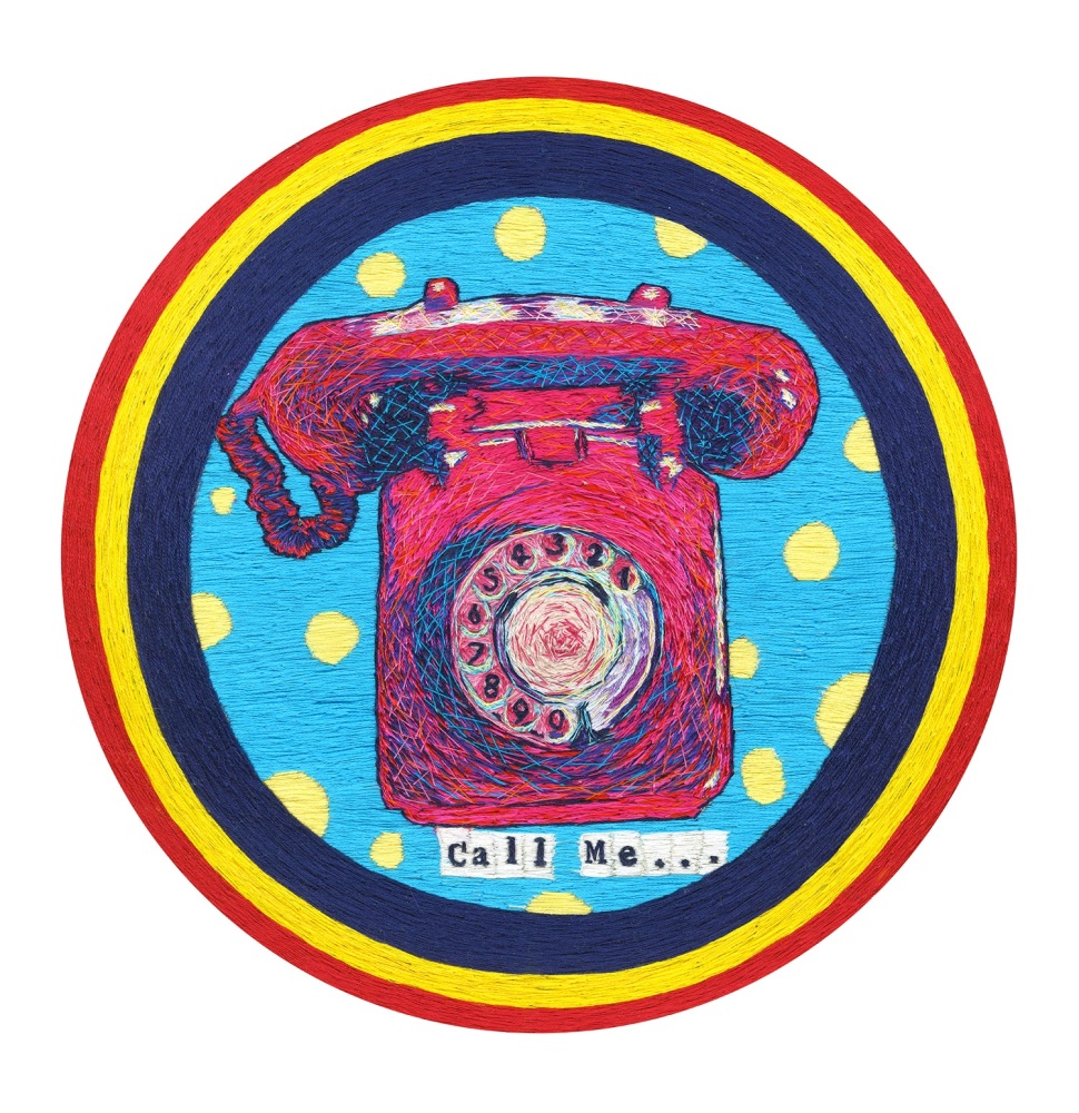 Call Me , Signed Limited Edition Fine Art Giclée Print, 10in x 10in £30.00, 16in x 16in £60.00