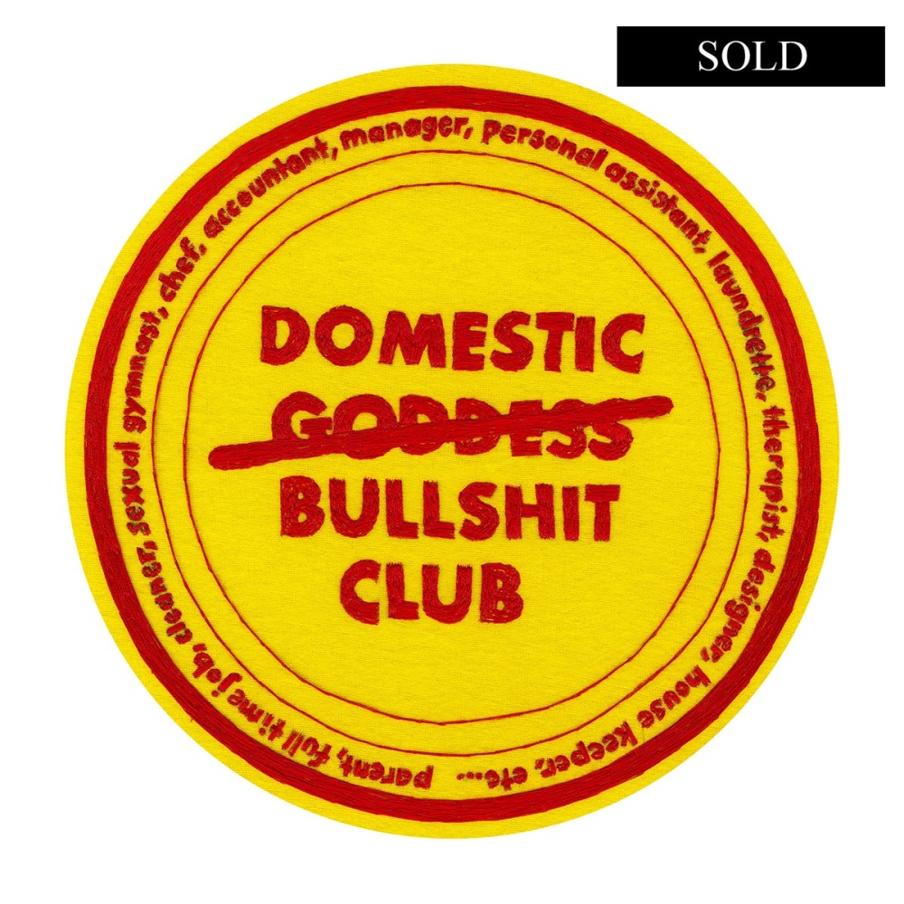 Domestic Bullshit Club Original Hand Embroidery