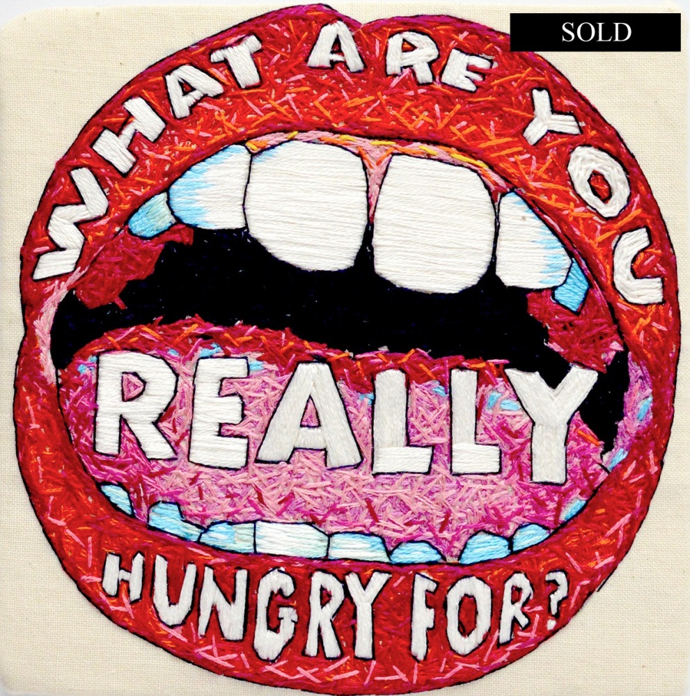 Hungry Original Hand Embroidery