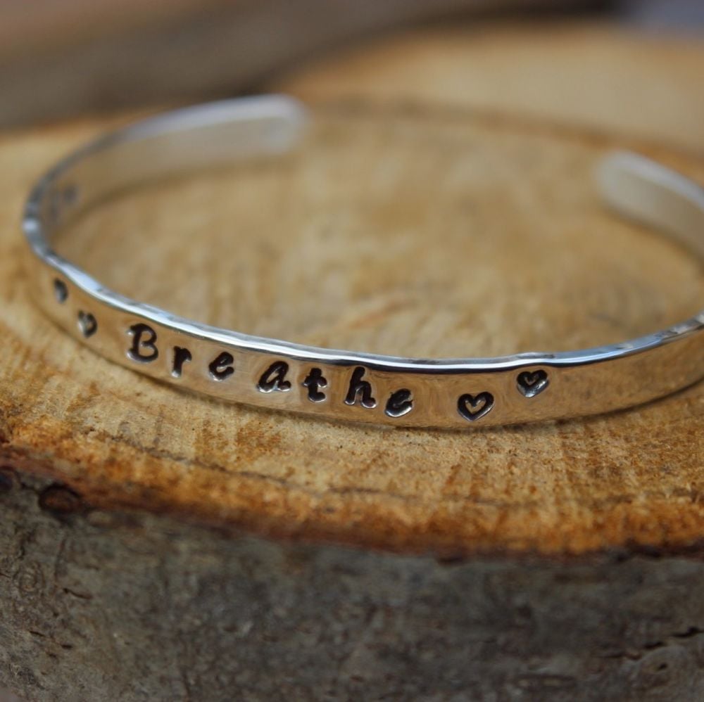 Believe Bangle - Hand-stamped on Both Sides