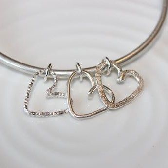 Triple Heart Bangle