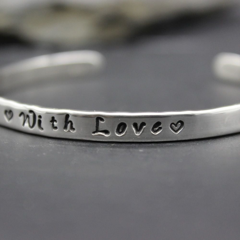 Believe Bangles - hand stamped on both sides