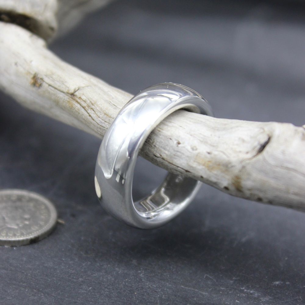 Heavyweight Silver Polished Ring