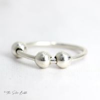 Fidget/Worry/Anxiety Ring - Silver Balls