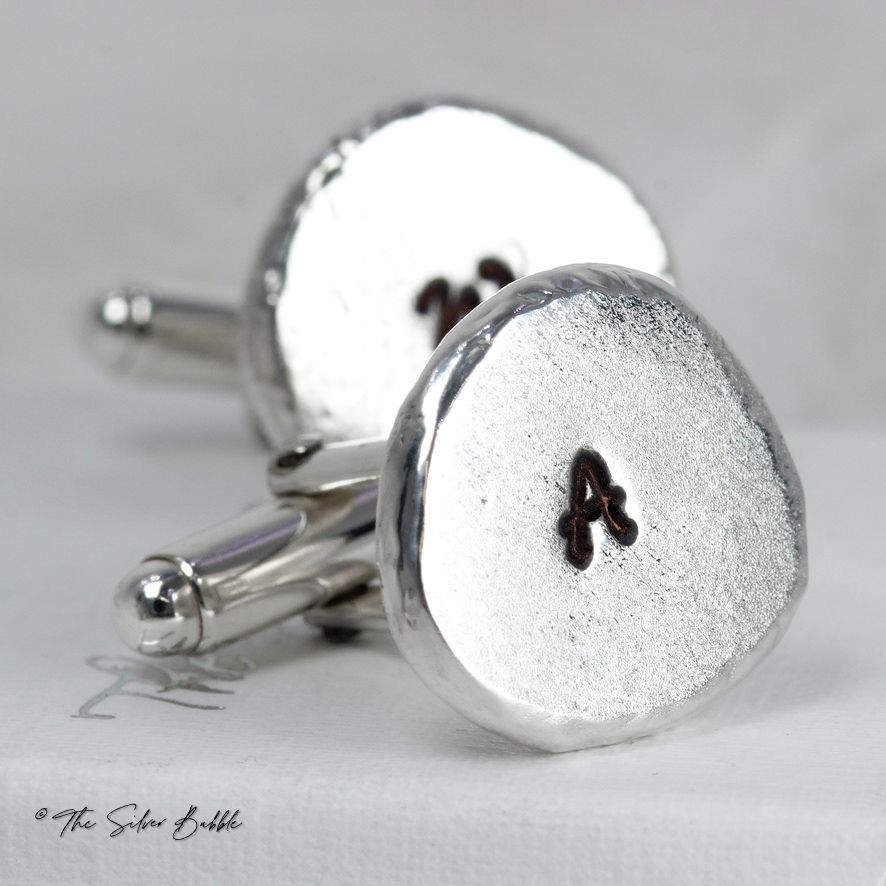 Rolled Nugget Cuffllinks - personalised