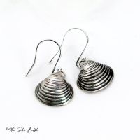 Whitstable Shell Earrings (design 2) - Patina Finish