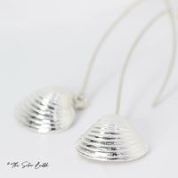 Whitstable Shell  Long Drop Earrings (design 2)