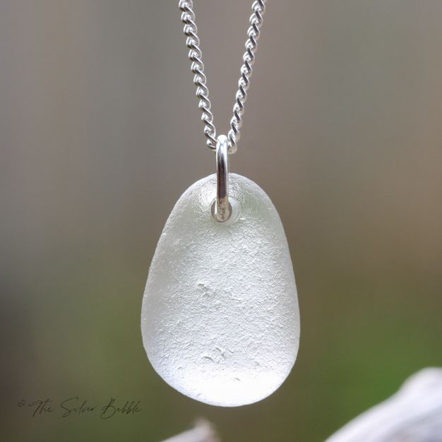 Necklace - Clear Sea Glass