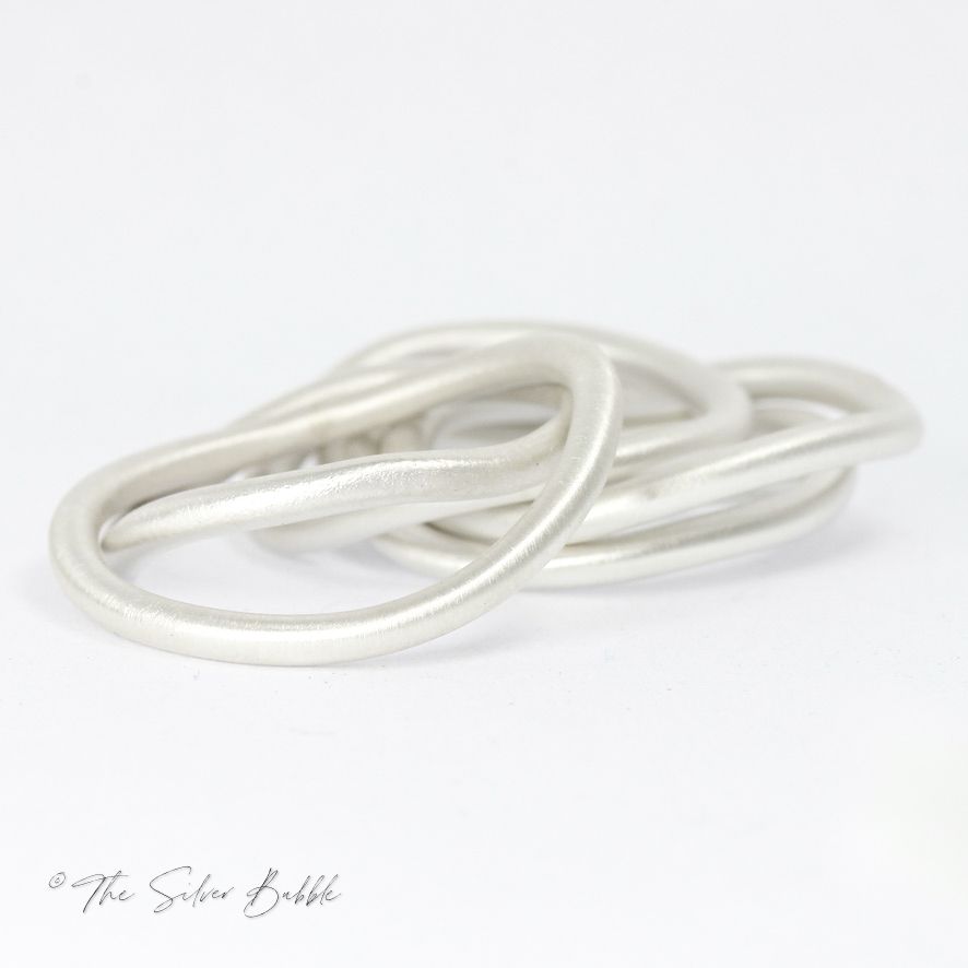The Ripple - Stacking Ring - Sterling Silver