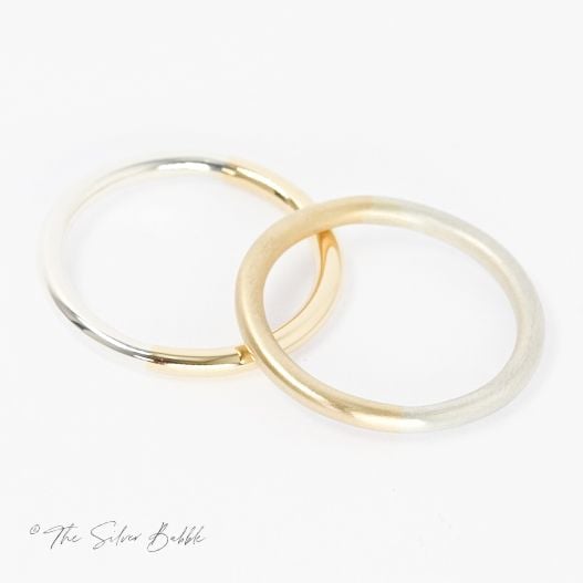 Synthesis Ring - 9k Gold fused with Sterling Silver - Size M