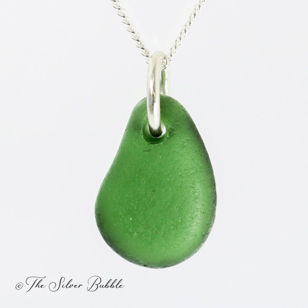 Necklace - Forest Green Sea Glass