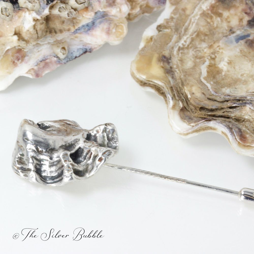 Whitstable Oyster Shell Pin/Brooch